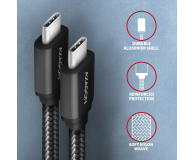 AXAGON BUCM3-CM15AB Kabel USB-C - USB-C, 1.5m, PD 60W, 3A, ALU, oplot czarny - 1485421 - zdjęcie 6